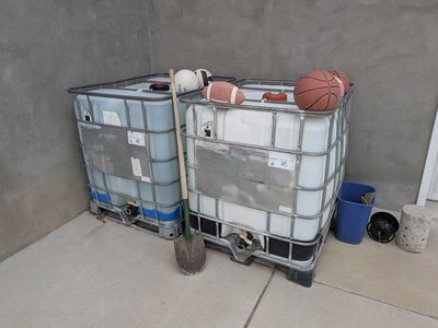 Pair of Used 250 Gallon Water (liquid) Storage Tanks