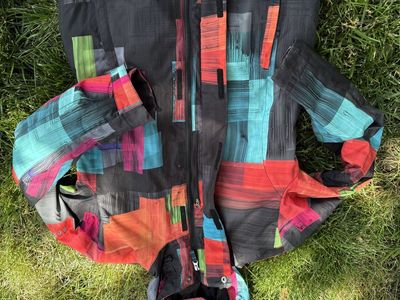 ROXY Regular Fit 10K Multicolor Abstract Snowboard Ski Jacket