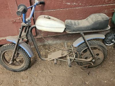 1970's mini bike . the original motor (runs) included