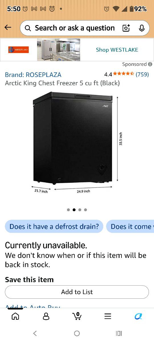 Chest Freezer