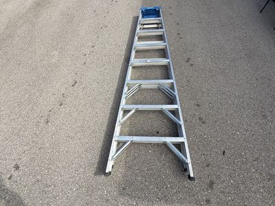 Aluminum Step Ladder - Multi-Purpose A-Frame Design