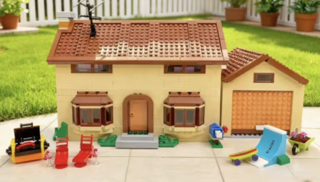 Simpsons House LEGO Set NIB (NOT official LEGO)
