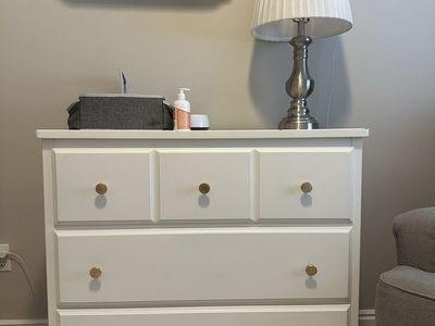 White 3 Drawer Dresser