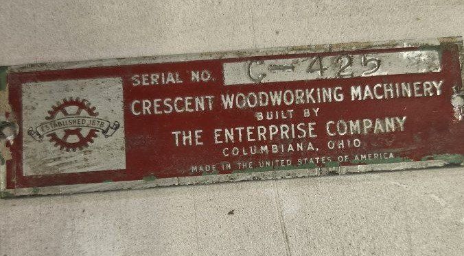 12 inch Crescent Woodworking Machinery Jointer