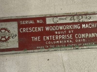 12 inch Crescent Woodworking Machinery Jointer