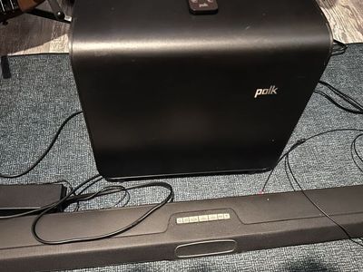 Polk Audio Sound Bar & Wireless Subwoofer System - Complete Setup