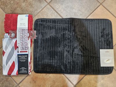 Shower Curtain and Rug Set