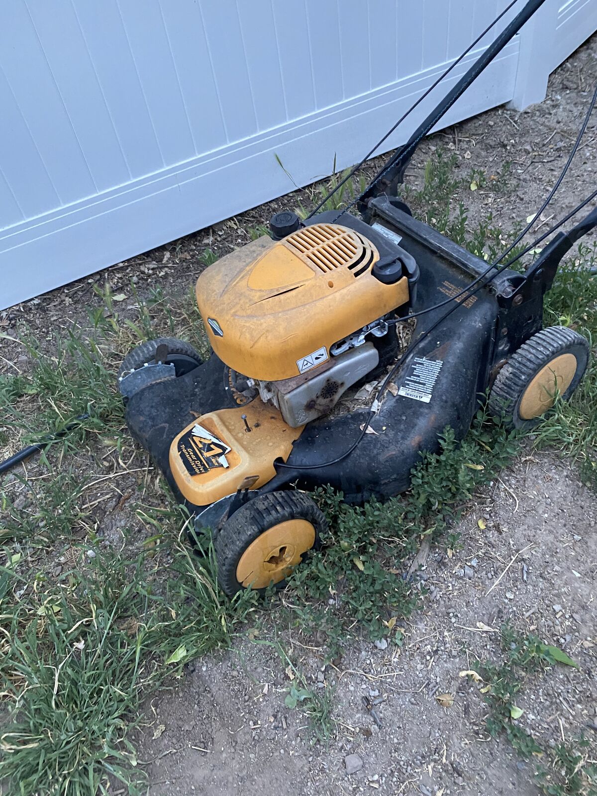 A poulon pro lawn mower