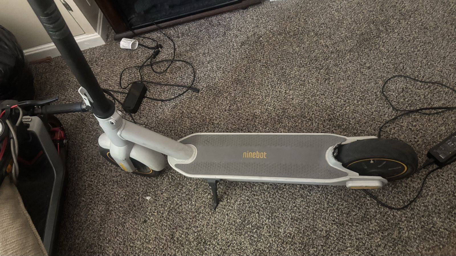 Ninebot KickScooter E22 Electric Scooter w/ Charger - White/Grey