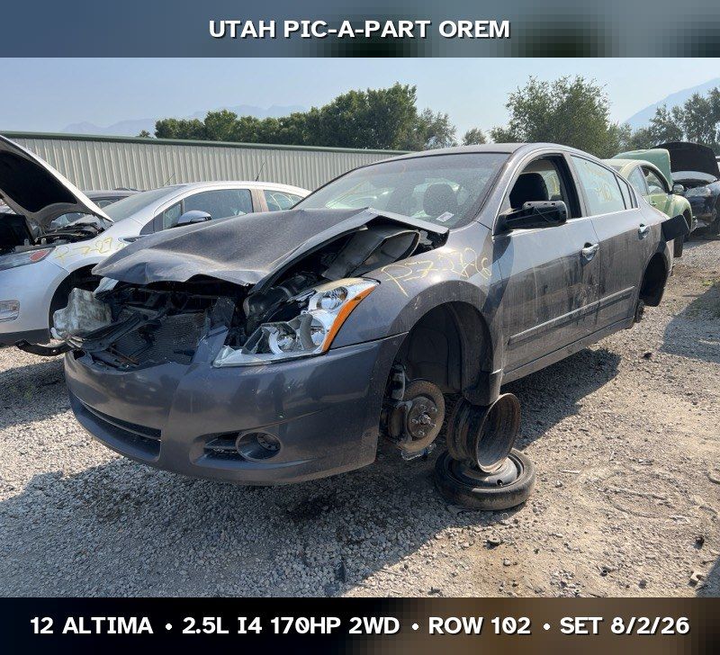 Just In! 2012 Nissan Altima Parts - UTPAP Orem