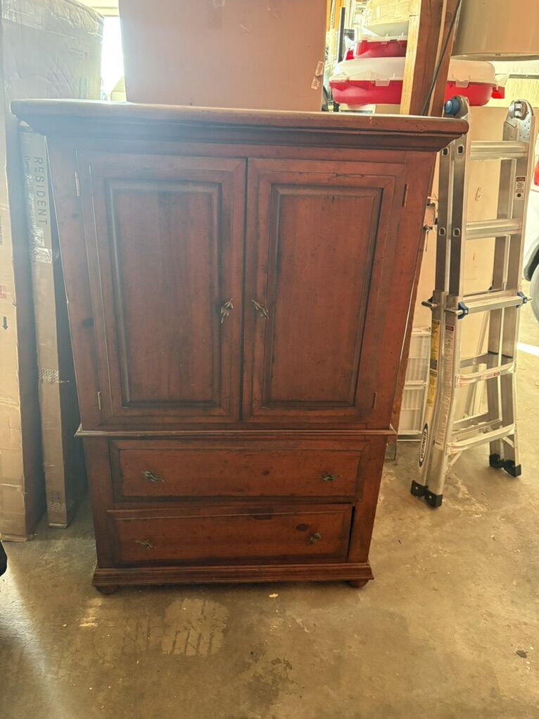 Solid Wood TV Armoire