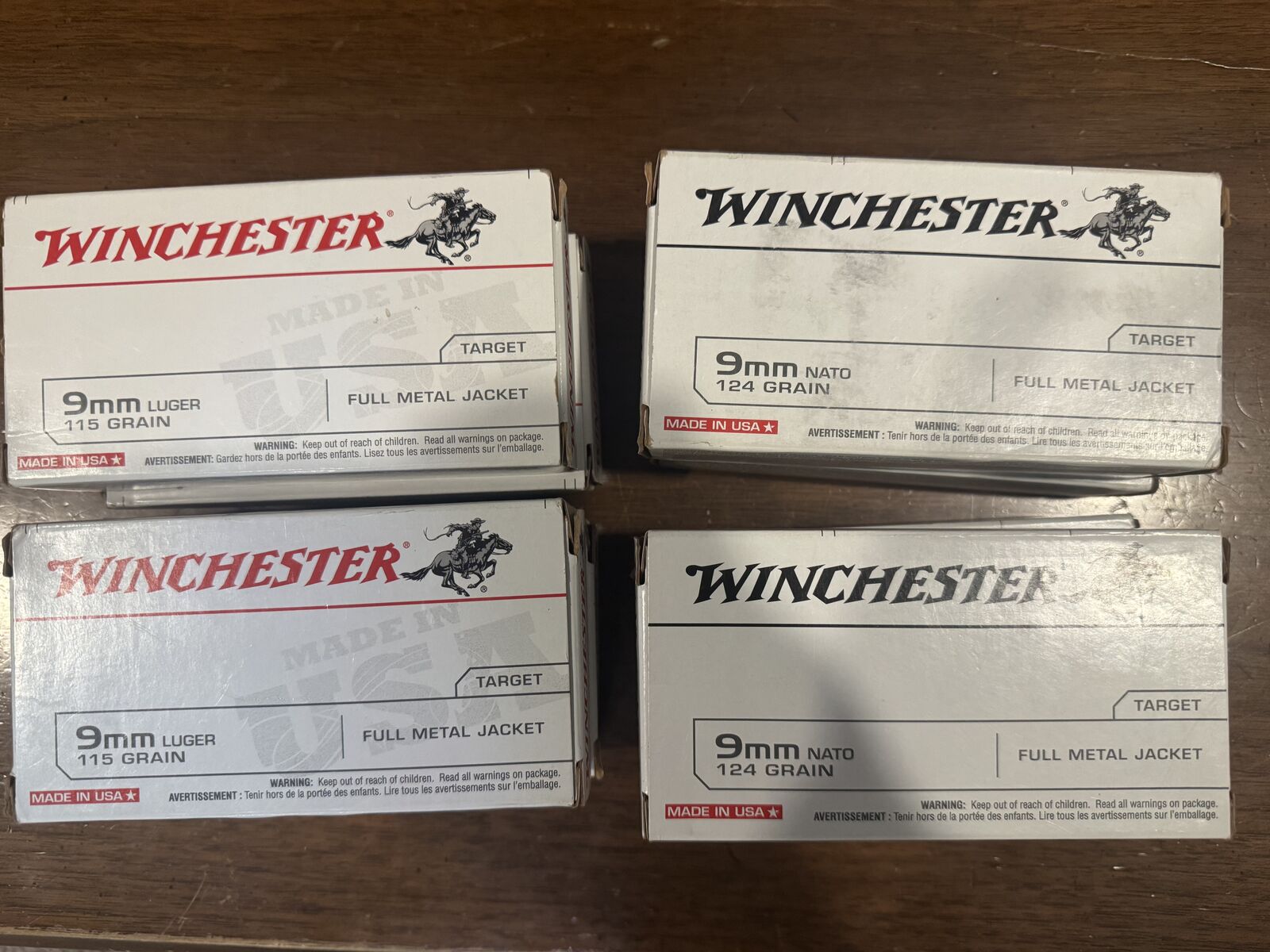 Winchester 9mm 50 Round Boxes
