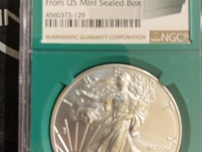 2014 1 oz Silver Eagle NGC MS 69 From US Mint Sealed Box