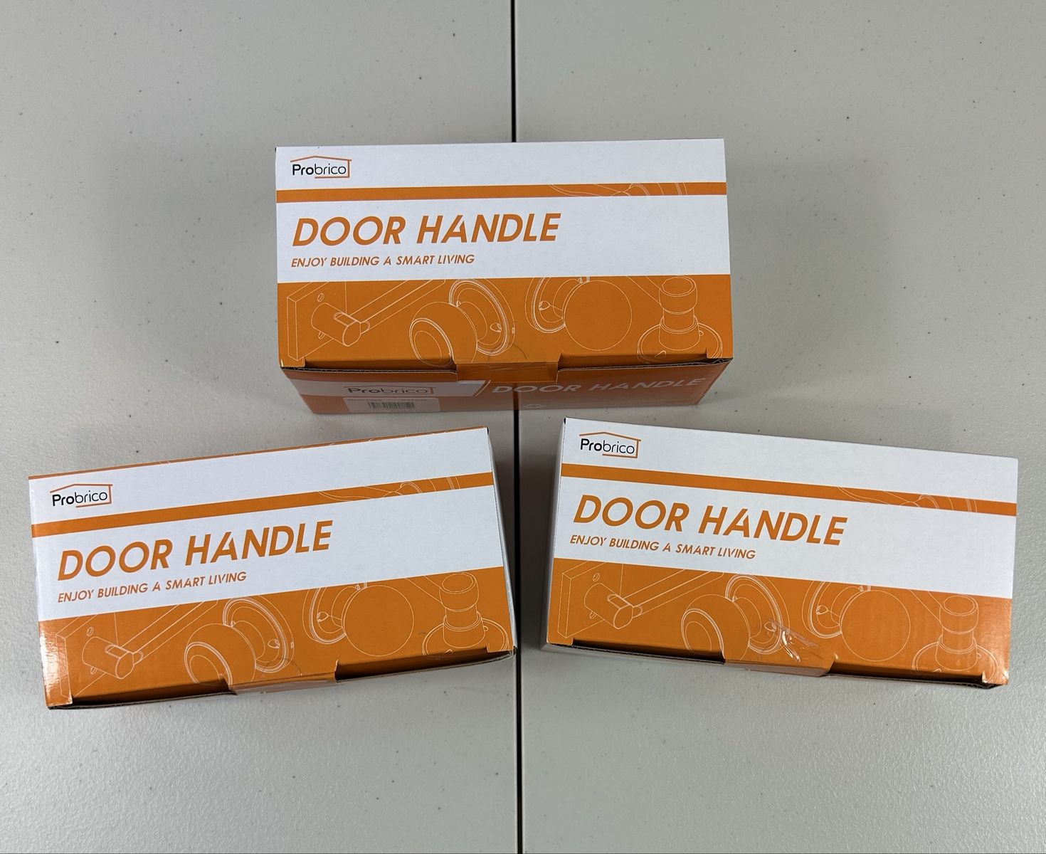 3-Pack Probrico Door Knob Set - Satin Nickel