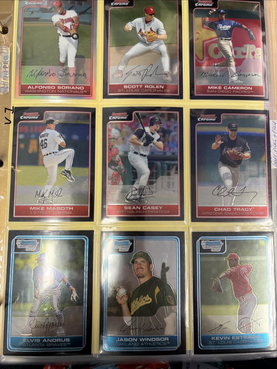 2004-2007 Baseball trading cards