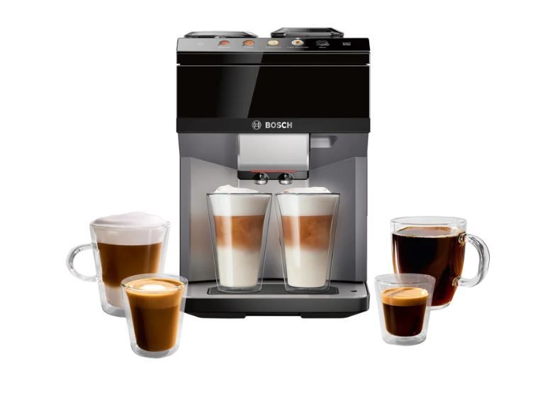 Bosch TPU40508  500 Series Fully Automatic Espresso and Coffee Machine, Dark Silver  1920281  #105759