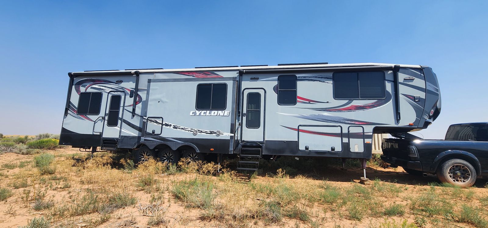 2016 Heartland Cyclone 4000 Toy Hauler — Custom Off-Grid Build, Triple Axle