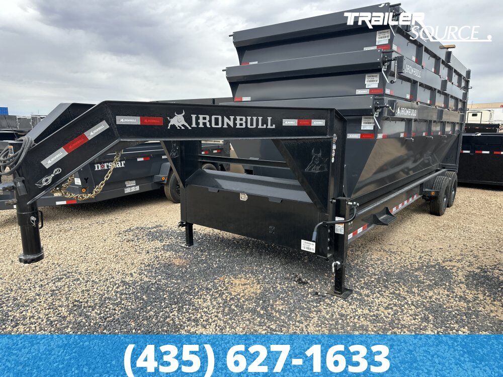 7x20 Iron Bull DBG Gooseneck Roll Off Trailer - 16K GVWR -