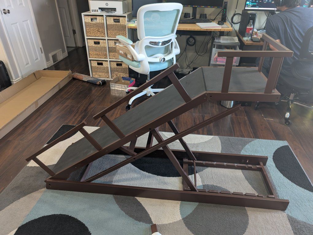 $30 OBO. Adjustable, Portable & Foldable Wooden Pet Ramp