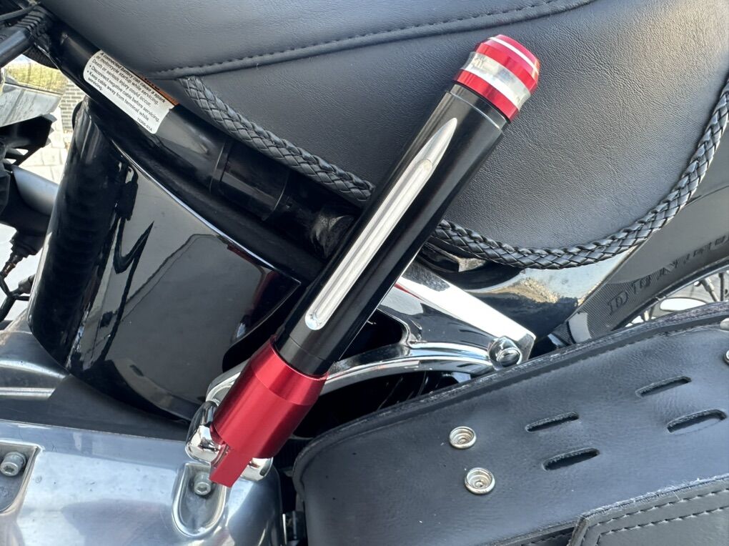 Harley Selfie StIck Footpeg Baton hidden Stash