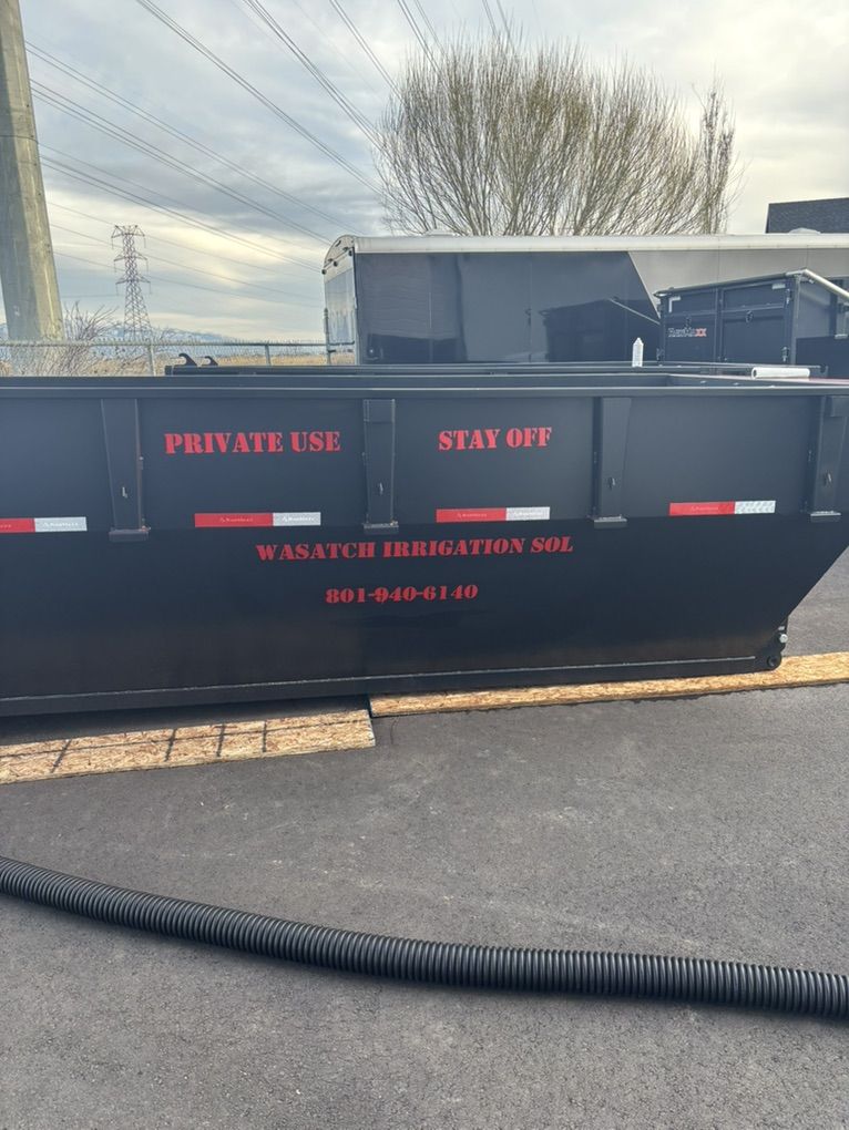 16 Yard Roll Away Trash Bins - Trash Be Gone!