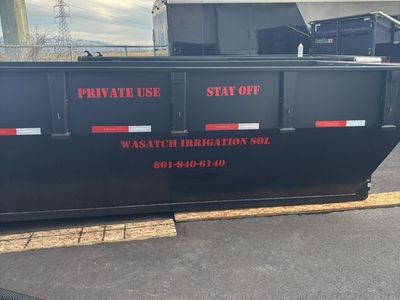 16 Yard Roll Away Trash Bins - Trash Be Gone!