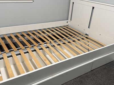 Full Size Bed Frame with Drawers For Sale