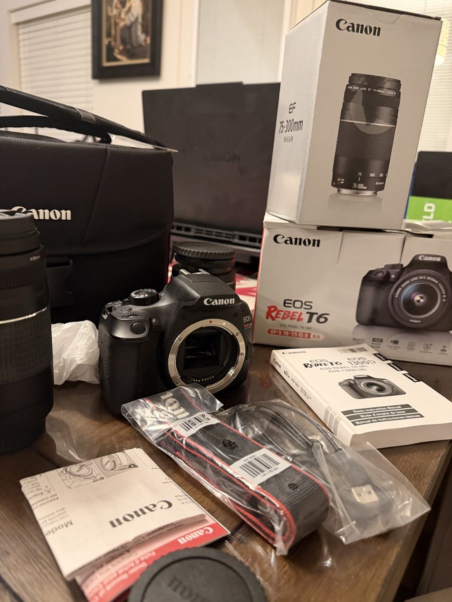 Canon Rebel EOS T6 Like New