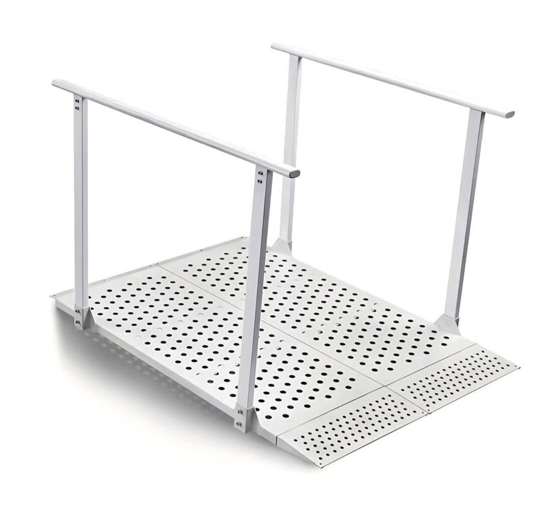 Folding Ramp with Handrails for 5-12"