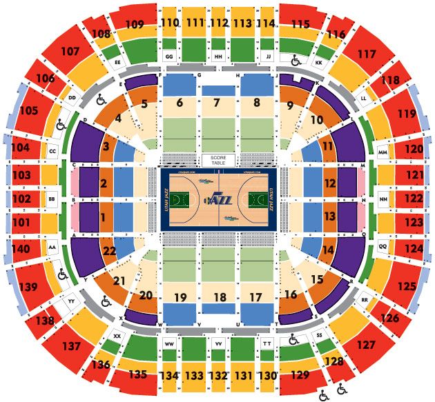 4 FRONT Row Upper Bowl Tickets - Utah Jazz vs Toronto Raptors