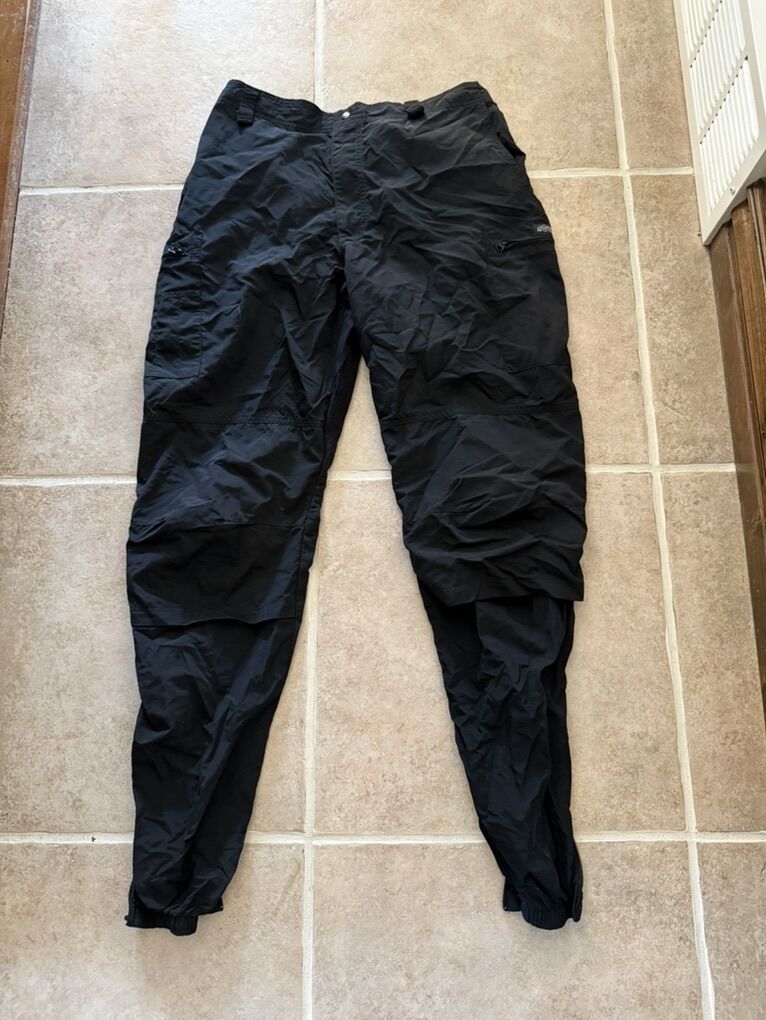 Men’s tech pants mocean brand black size XL
