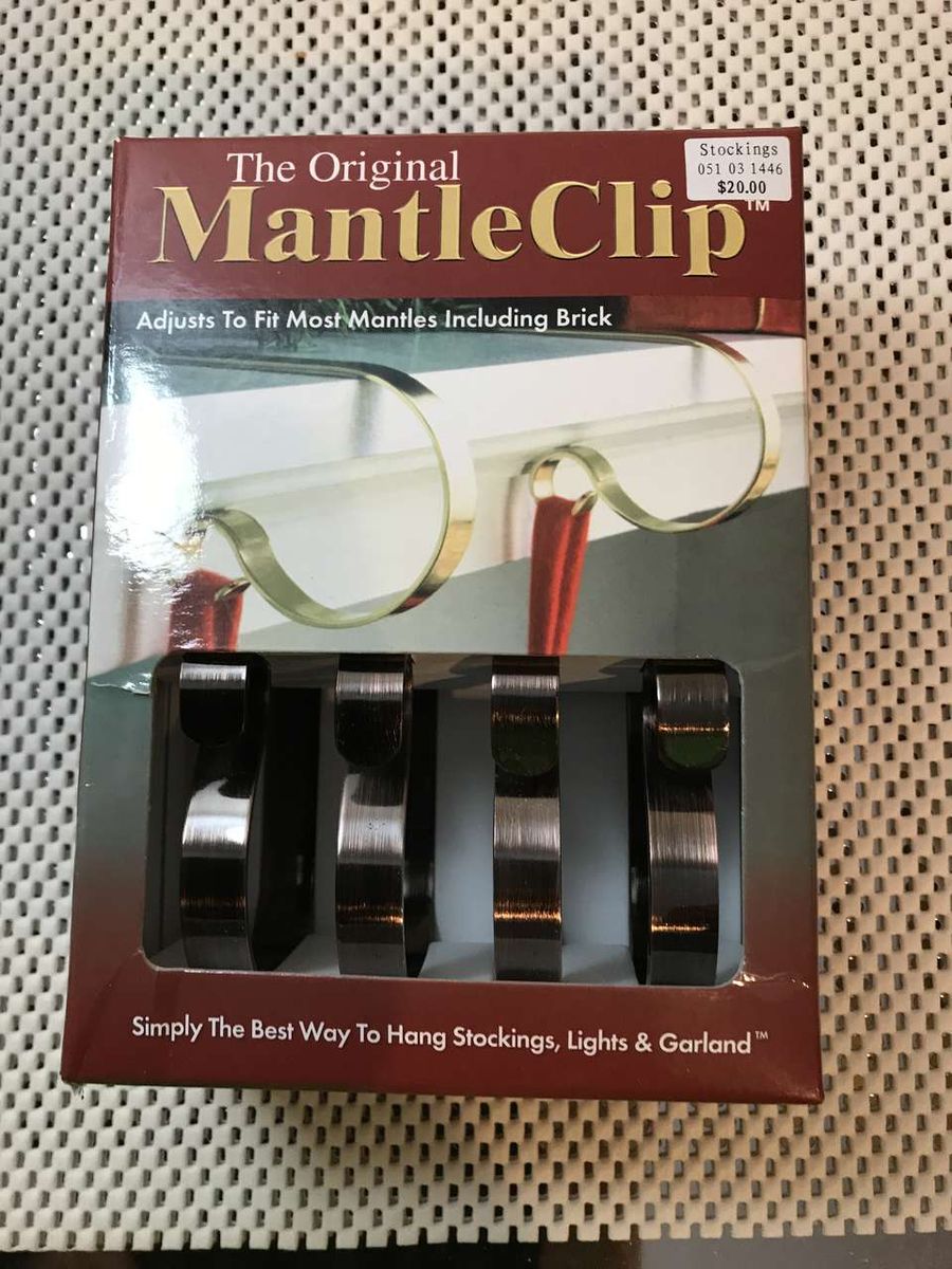 PICK 1 - Christmas The Original Mantle Clip Set of 4 Oil-Rubbed Bronze NIB