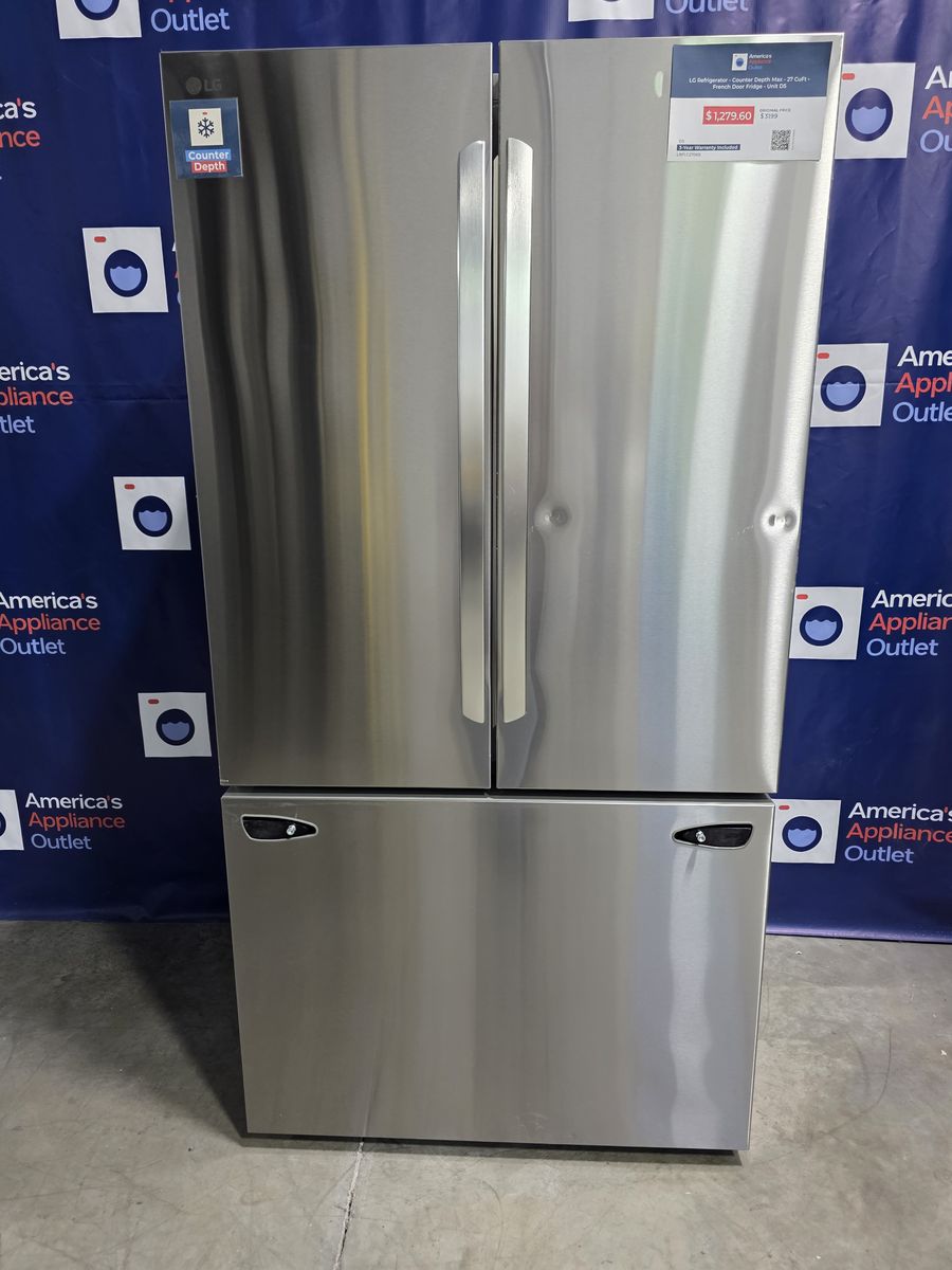 LG with Smart Counter-Depth MAX™ French Door Refrigerator 27 cu. - Missing handle included (on order)