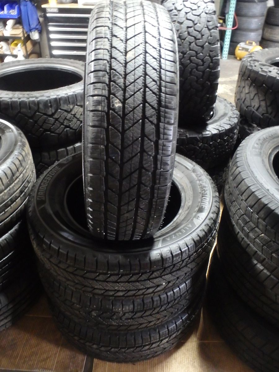225/65R17 BRIDGESTONE ALENZA AS ULTRA SET OF USED TIRES