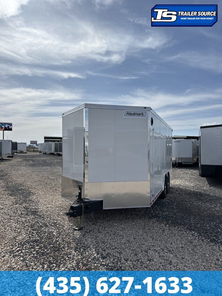 8.5x18 Haulmark Grizzly HD Enclosed Cargo Trailer - 7'0" Interior - 12K GVWR - 12" Cross Member Upgrade, Double 3/4 Floor