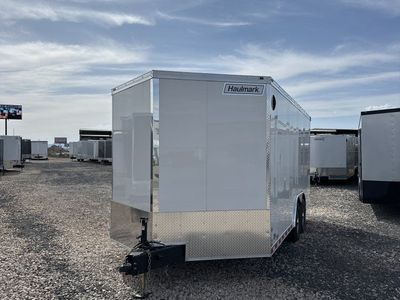 8.5x18 Haulmark Grizzly HD Enclosed Cargo Trailer - 7'0" Interior - 12K GVWR - 12" Cross Member Upgrade, Double 3/4 Floor