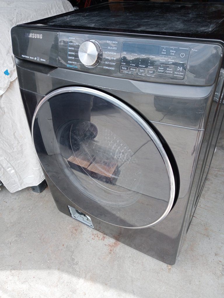 Samsung Front Load Washing Machine - Black Stainless Steel
