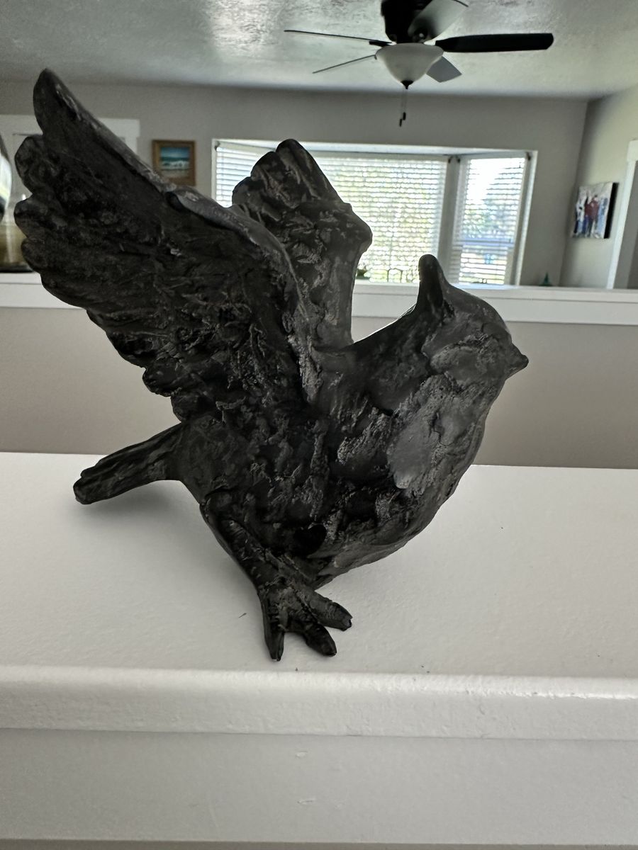 Vintage Cast Metal Bird Figurine