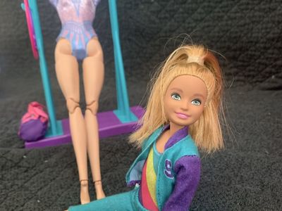 Barbie gymnastics bar