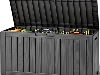 New - 75 Gallon Deck Box, Black
