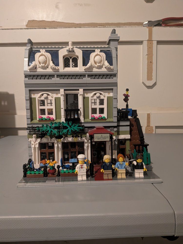 Built Lego Parisian Resturant