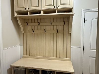 Mud room coat rack/shoe cubby