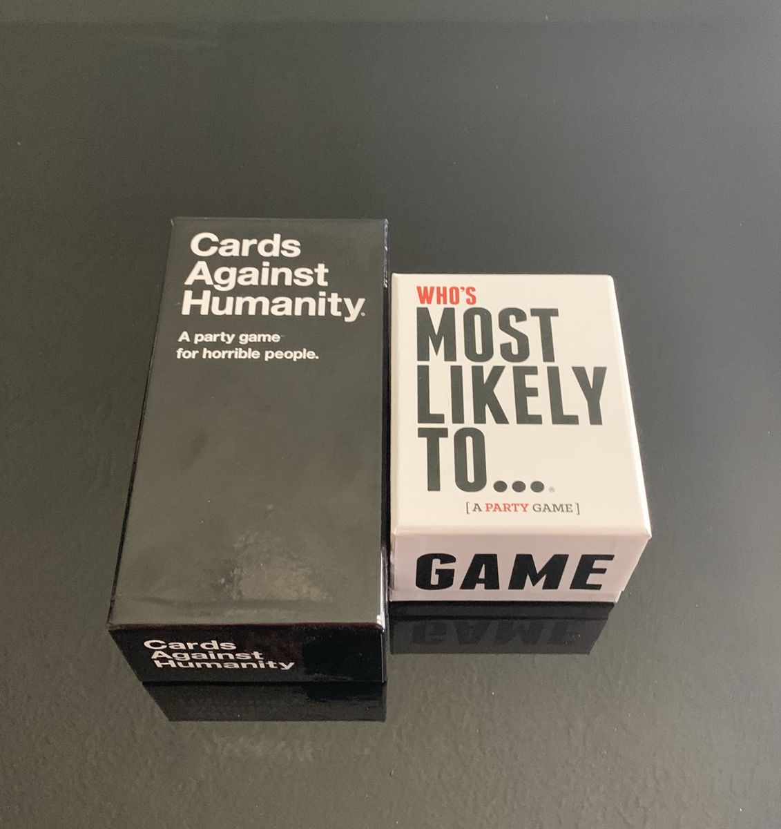 Cards Against Humanity & Who's Most Likely To... Party Card Games Bundle