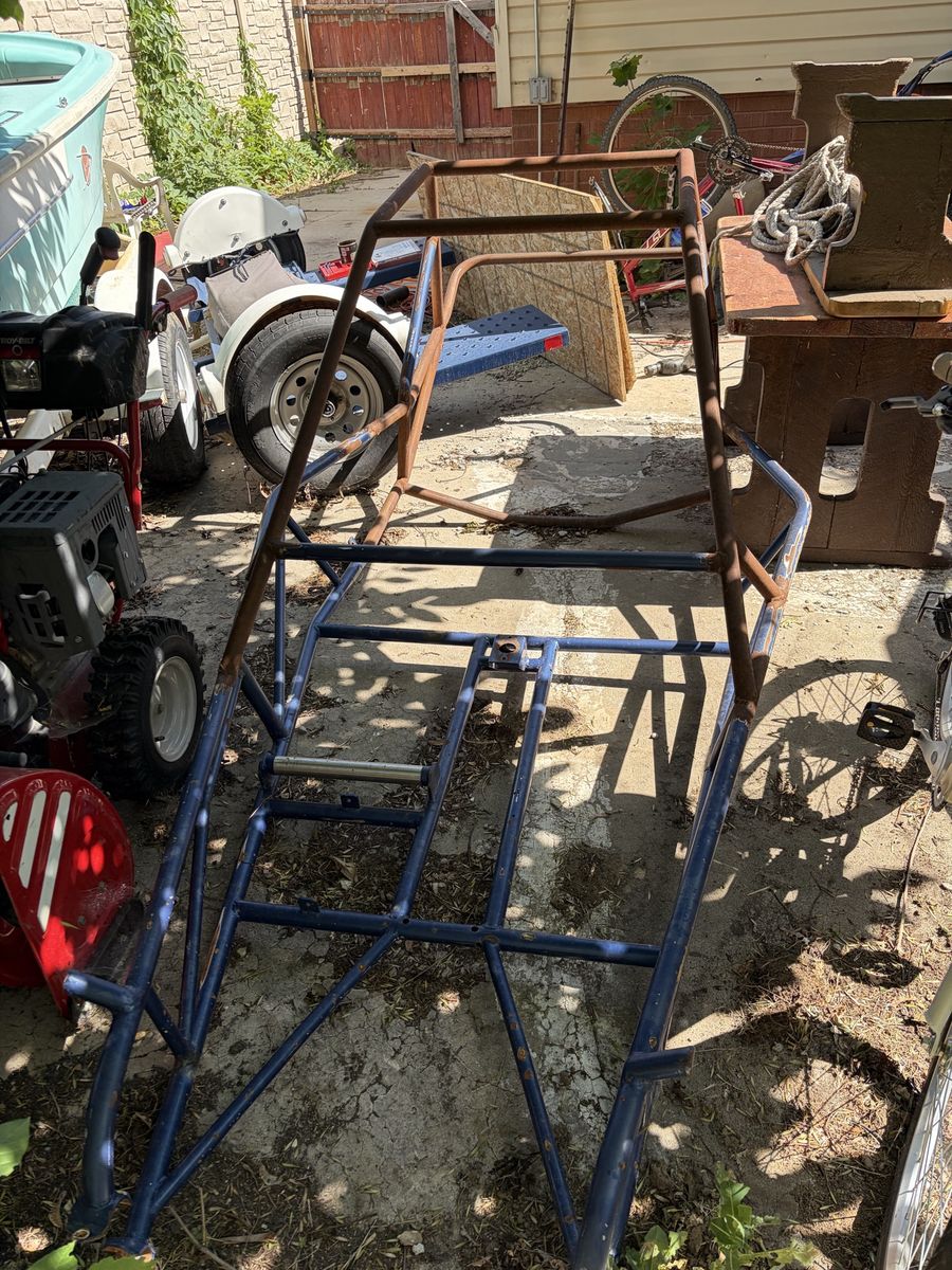 Used Sand Rail Frame - Blue Metal Chassis for Off-Road Vehicles.  Pick up today for $100 goes to scrap tomorrow