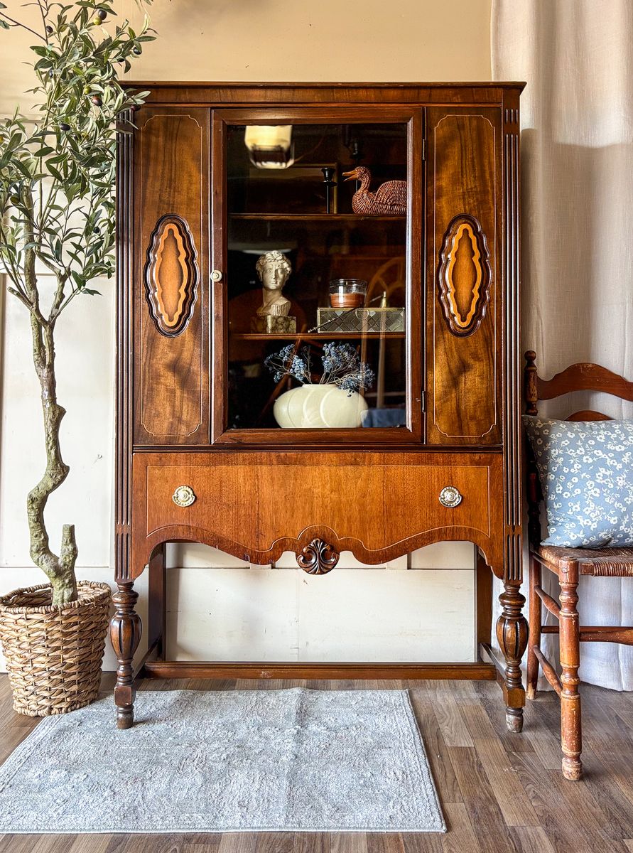 *FREE DELIVERY* Antique Jacobean Curio Cabinet