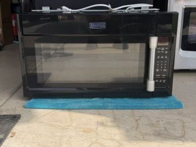 Maytag Over-the-Range Microwave in Black with Glass Turntable