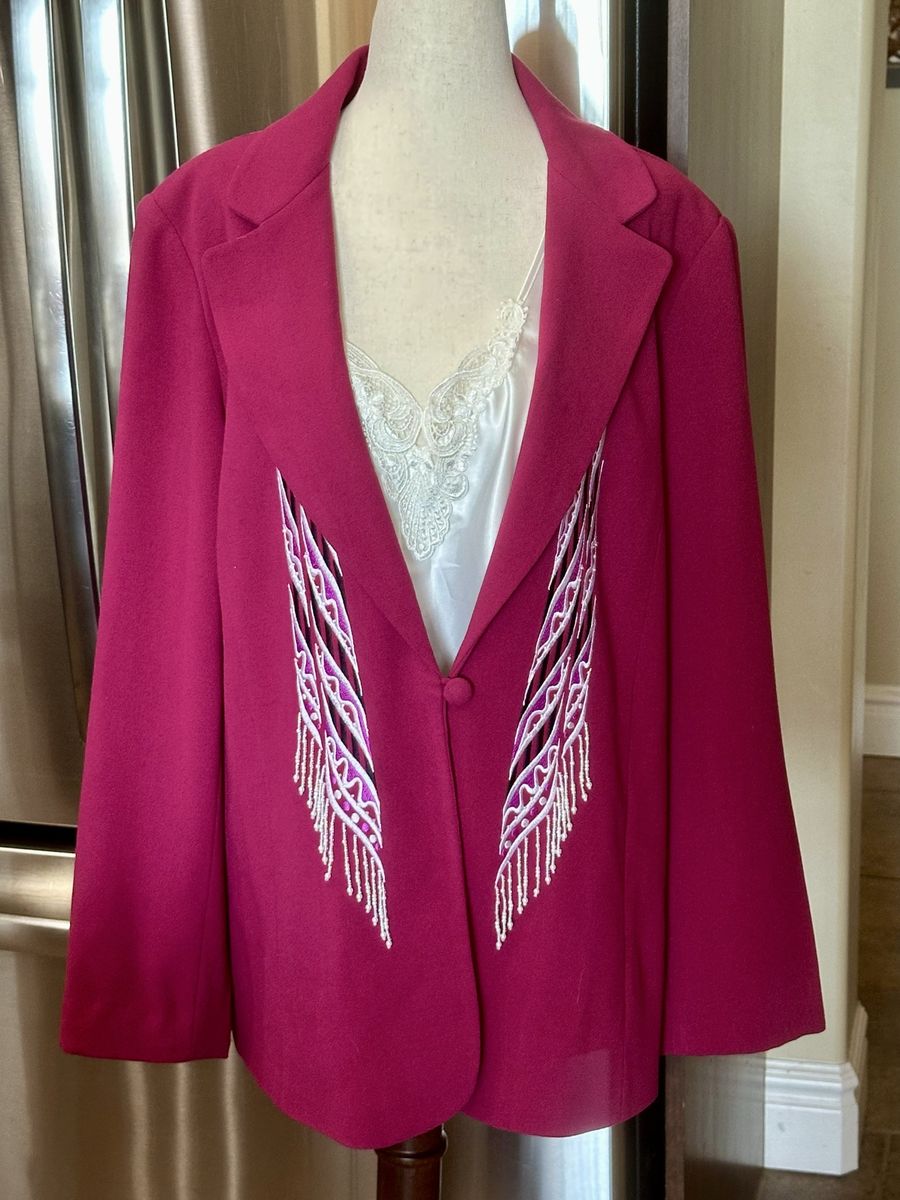 Bob Mackie Jacket with beautiful Wearable Art