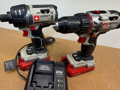Porter‑Cable 20V Drill & Impact Driver Combo – 2 Batteries + Rapid Charger