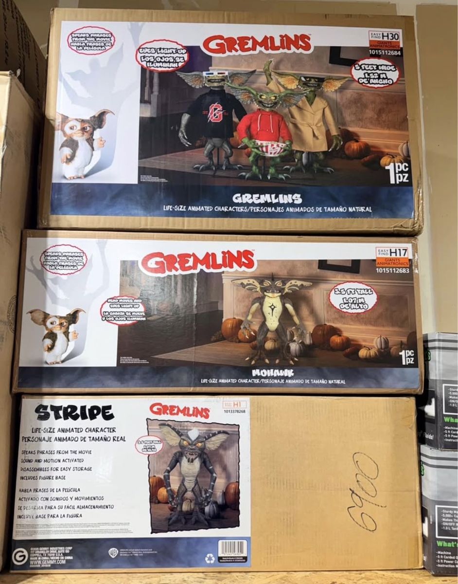 Halloween Home Depot Gremlin Animatronic Set