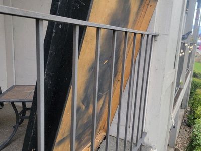 Black Wooden Dining Table with Turned Legs (Disassembled)